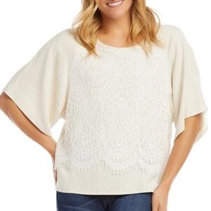 Karen Kane On Safari Modern Sleeve Top Oat L